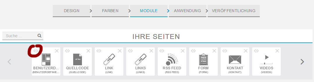 Modul Reihenfolge aendern